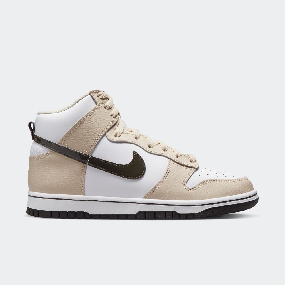 beige nike high tops